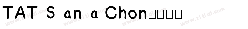 TAT Sana Chon字体转换